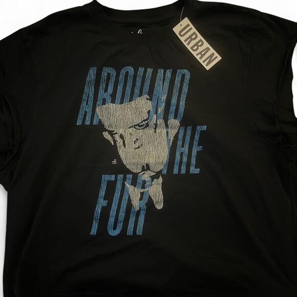 Deftones Around The Fur Muscle Shirt Size Large Cropped Urban Outfitters - Picture 1 of 2